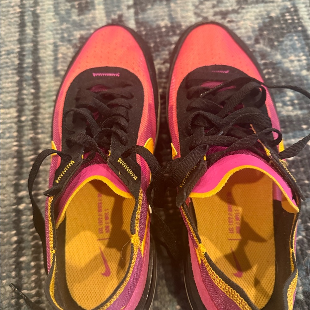 Like New Nike Women's Vibrant Pink and Yellow Sneakers size 8.5